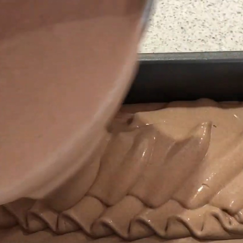 Bước 6 Đổ khuôn và làm đông Kem Ý gelato socola