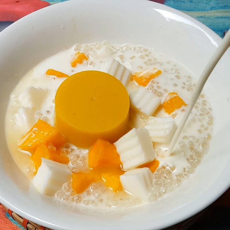 Bước 6 Hoàn thành Chè xoài pudding