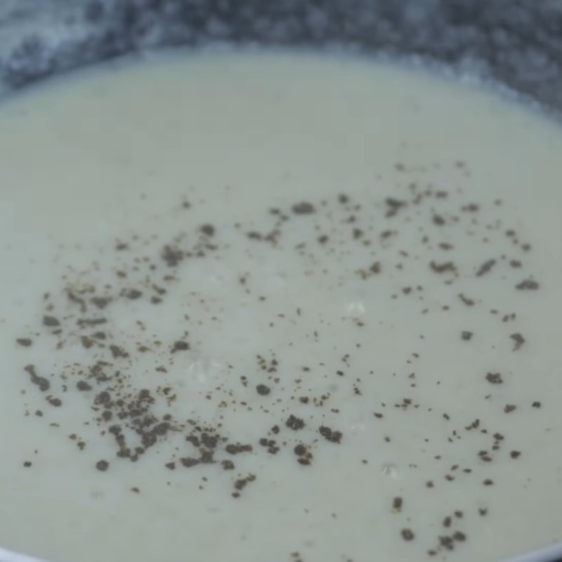 Bước 6 Hoàn thành Súp kem ức gà xào