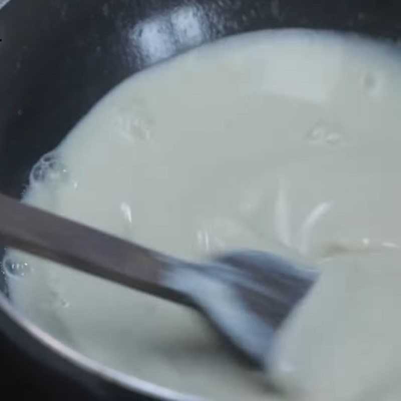 Bước 6 Hoàn thành Súp kem ức gà xào