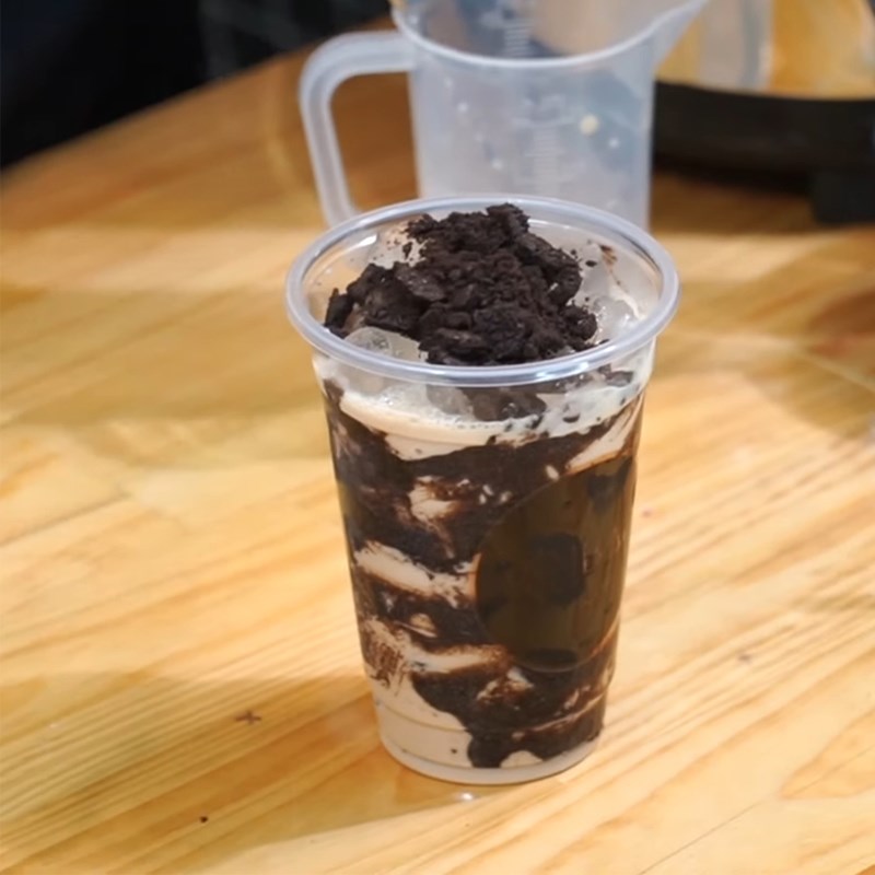 Bước 4 Hoàn thành Trà sữa sốt cookie oreo