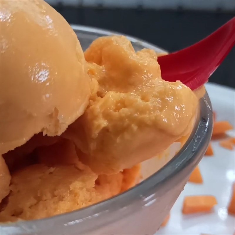 Bước 4 Thành phẩm Kem đu đủ