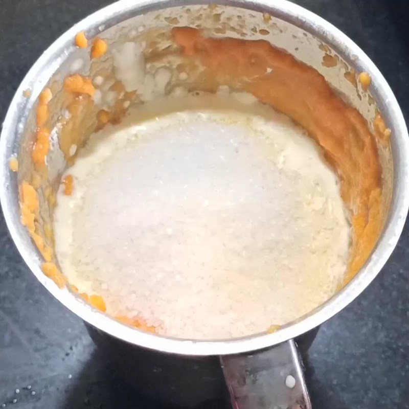 Bước 2 Xay hỗn hợp đu đủ với kem sữa đường Kem đu đủ