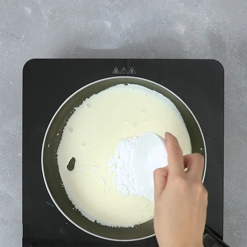 Bước 1 Làm nhân bánh Bánh trứng muối ngàn lớp tan chảy
