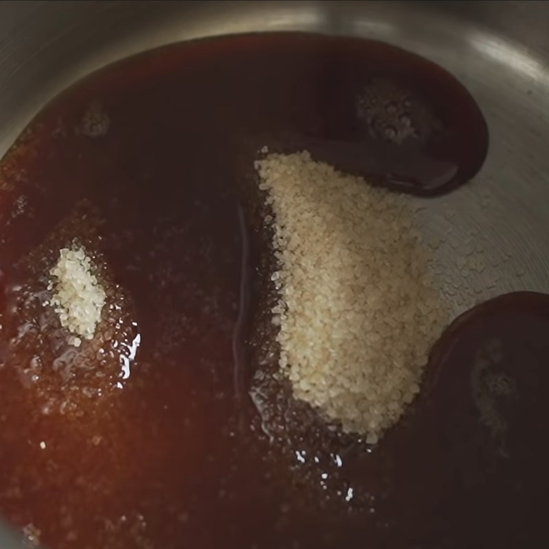 Bước 6 Làm nước sốt xì dầu Cá chẽm hấp xì dầu