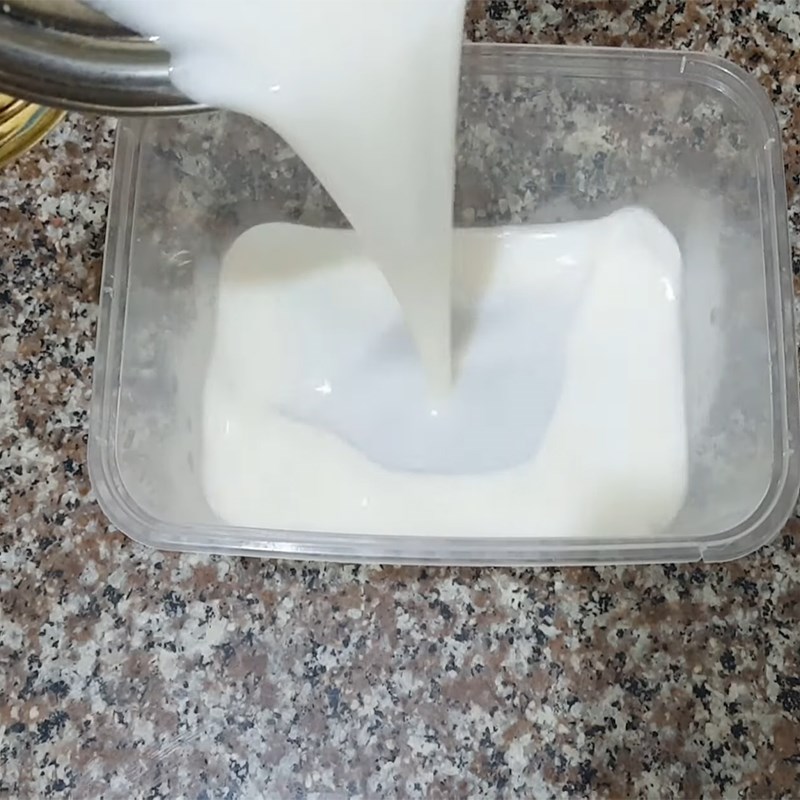 Bước 3 Làm rau câu sữa dừa Chè xoài pudding