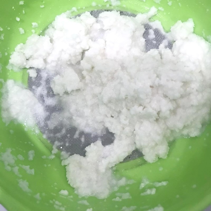 Bước 2 Lọc bột Bột gạo