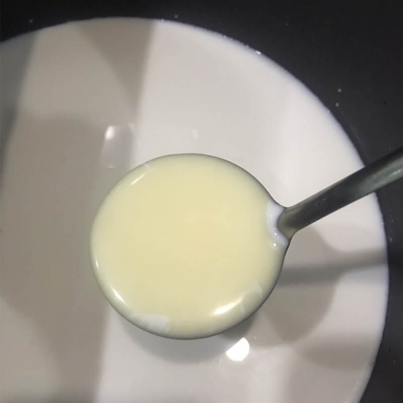 Bước 1 Nấu hỗn hợp sữa Sữa chua bằng nồi chiên không dầu