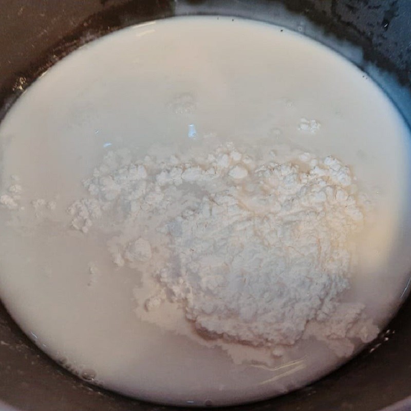 Bước 4 Nấu nước cốt dừa ăn chè Chè đậu đen và đậu xanh bằng nồi áp suất