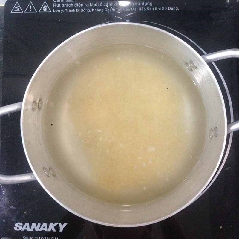 Bước 2 Nấu trà gạo rang Trà gạo rang