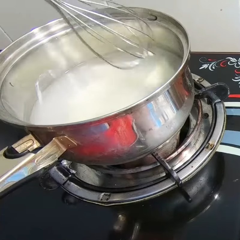 Bước 1 Nấu phô mai Sữa chua phô mai truyền thống