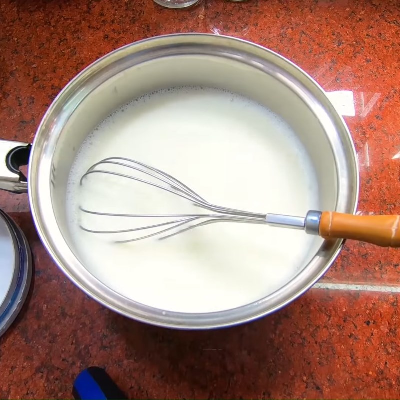Bước 1 Nấu phô mai Sữa chua phô mai truyền thống