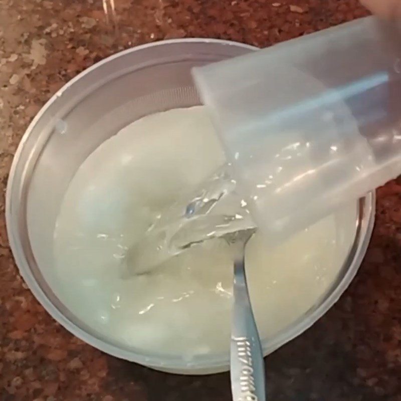 Bước 1 Ngâm gelatin Khúc bạch khoai môn