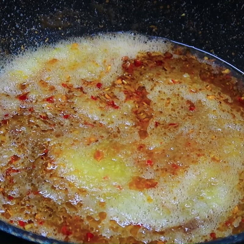 Bước 4 Nấu hỗn hợp mắm nêm Mắm nêm nấu chấm thịt luộc