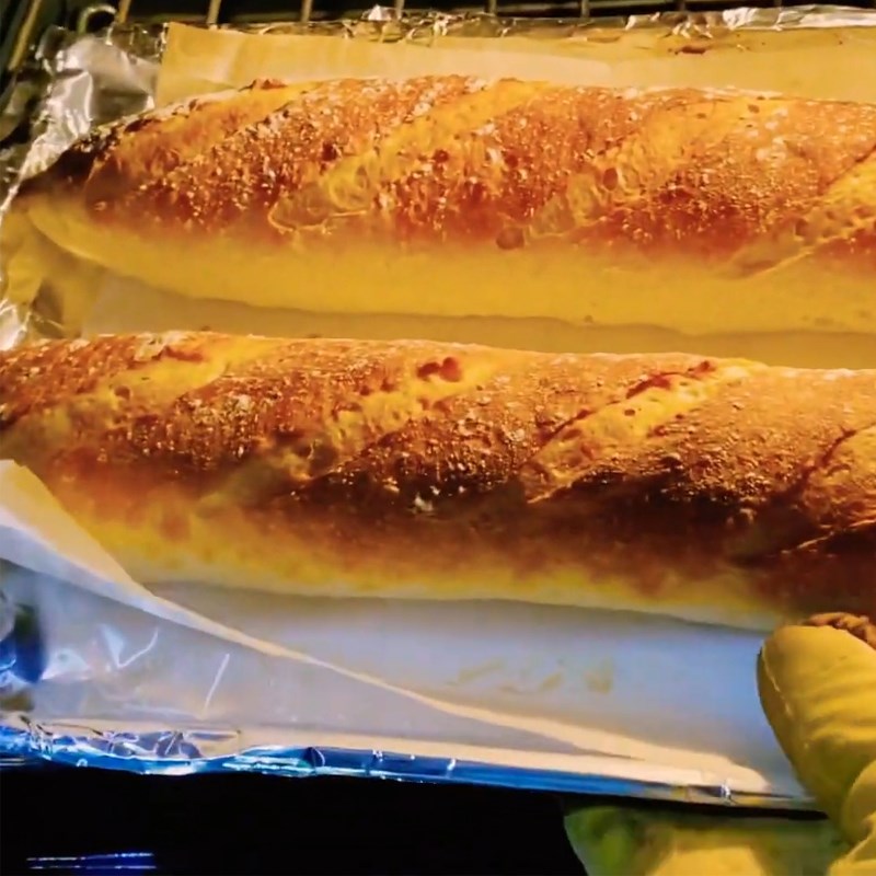 Bước 6 Nướng bánh Bánh mì baguette kiểu Pháp