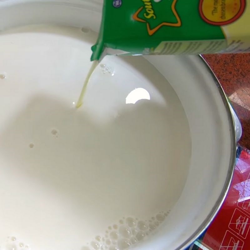 Bước 1 Nấu hỗn hợp sữa chua milo Sữa chua milo