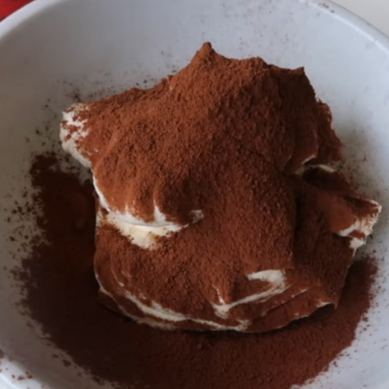 Bước 2 Pha màu cho kem Kem ba màu - neapolitan ice cream