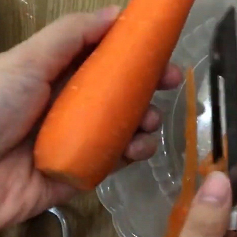 Bước 1 Sơ chế các nguyên liệu Cháo thịt bằm khoai tây cà rốt