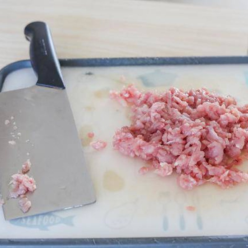 Bước 1 Sơ chế các nguyên liệu Cháo thịt bằm khoai tây