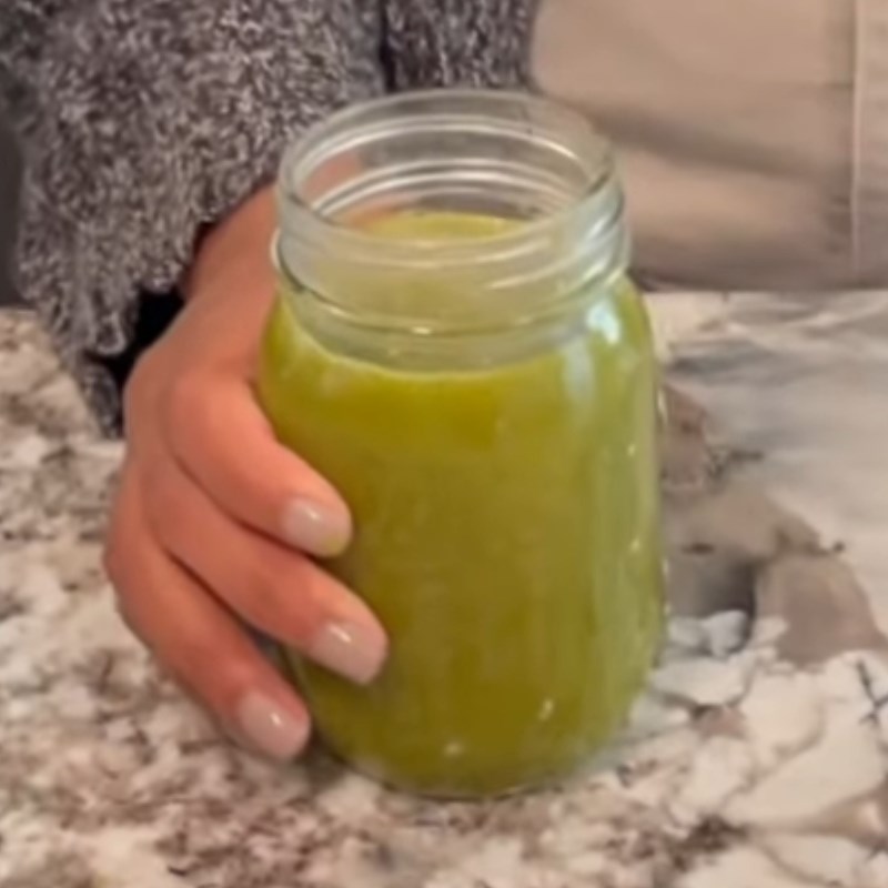 Bước 3 Thành phẩm Nước ép cải cầu vồng cần tây thơm táo