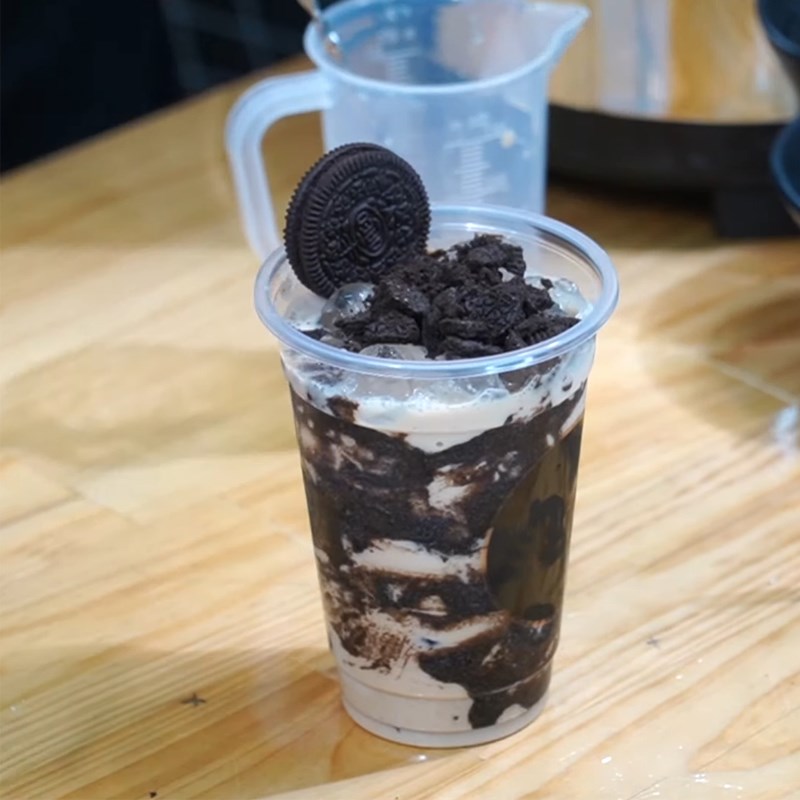 Bước 5 Thành phẩm Trà sữa sốt cookie oreo