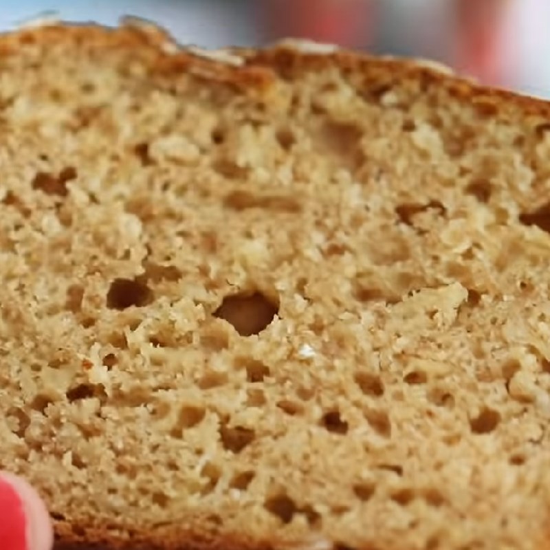 Bước 5 Thành phẩm Bánh mì yến mạch nguyên cám không cần men nở