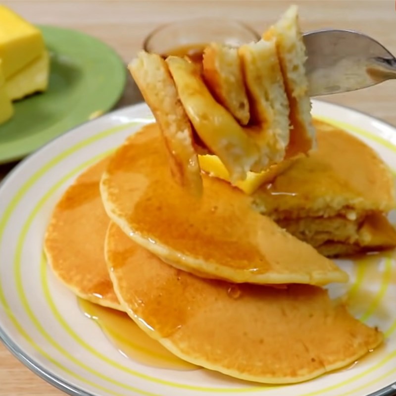 Bước 6 Thành phẩm Bánh pancake không cần bột nở