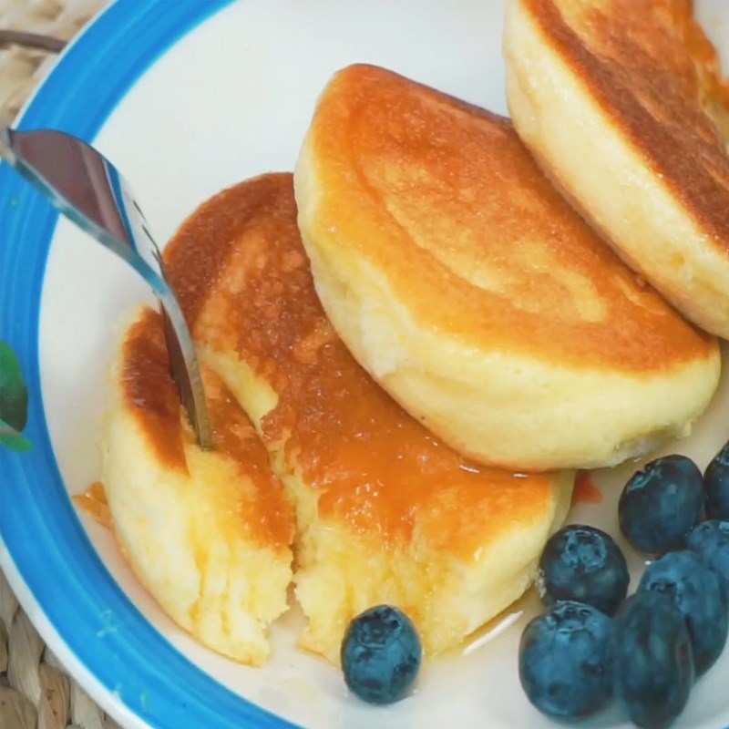 Bước 5 Thành phẩm Bánh souffle pancake không cần bột nở
