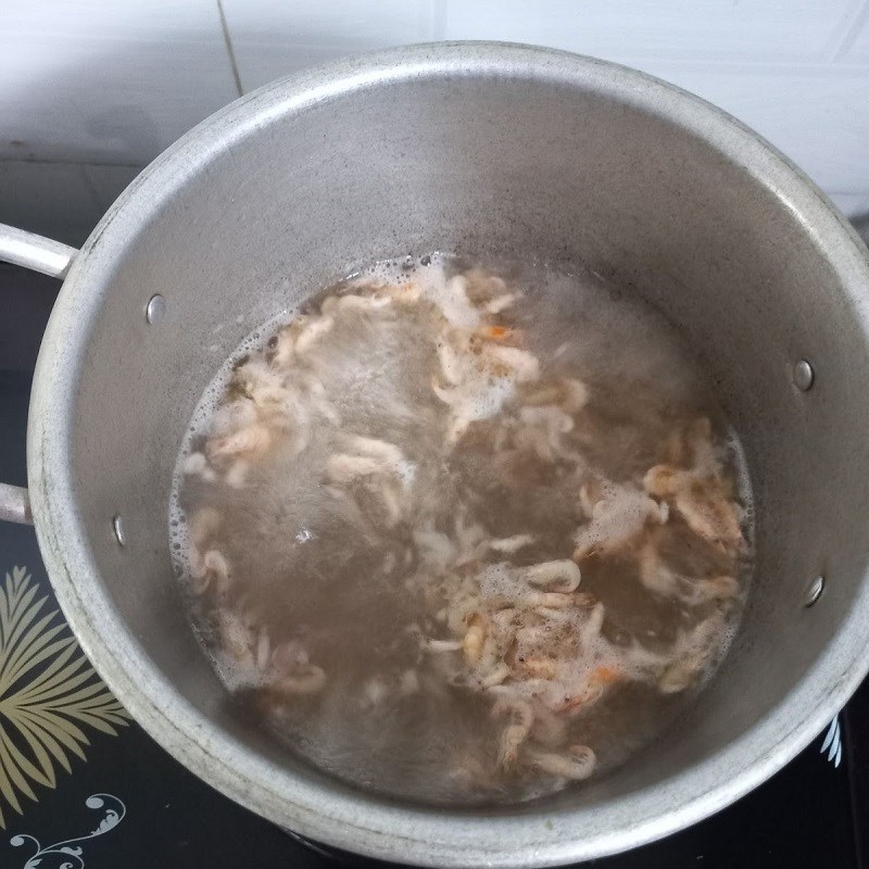 Bước 3 Nấu canh Canh bí đao nấu tép