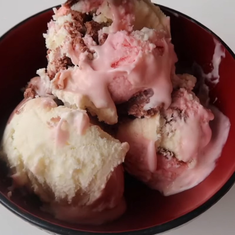 Bước 4 Thành phẩm Kem ba màu - neapolitan ice cream