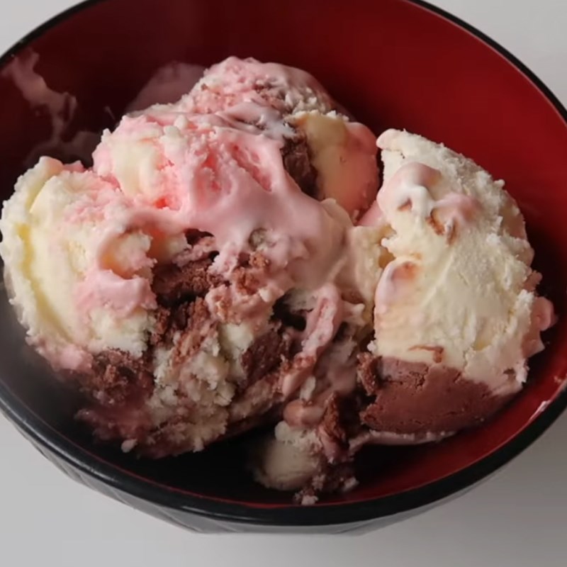 Bước 4 Thành phẩm Kem ba màu - neapolitan ice cream