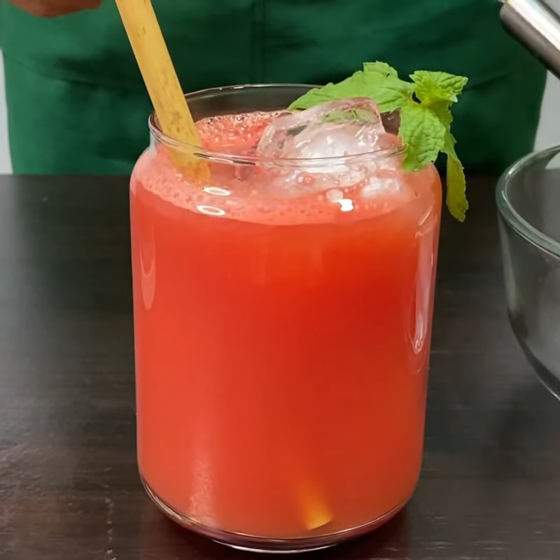 Bước 3 Thành phẩm Nước ép dưa hấu dứa