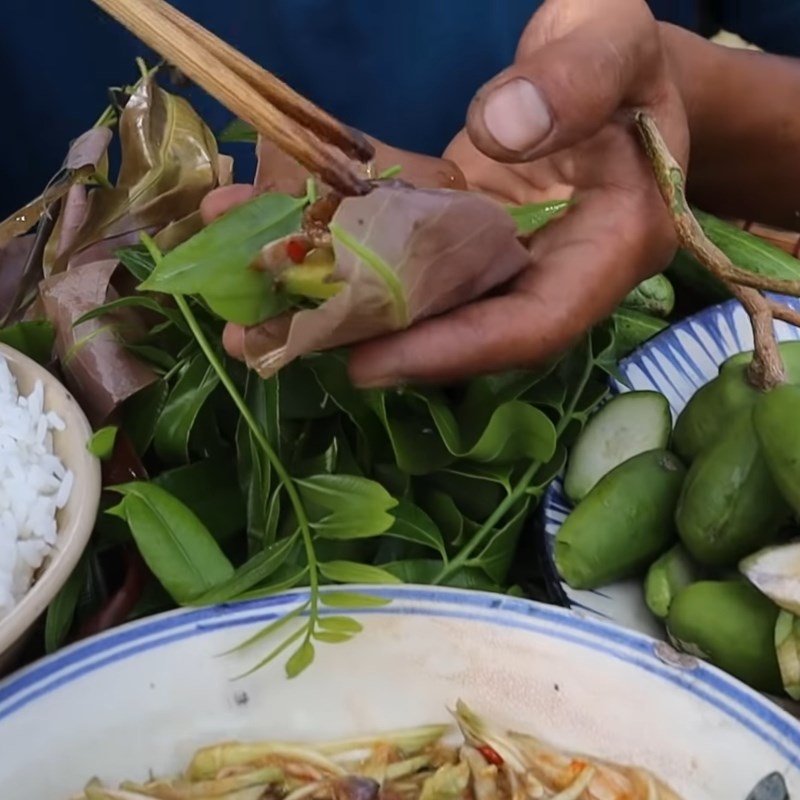 Bước 4 Thành phẩm Mắm cá chốt trộn tỏi ớt xoài xanh