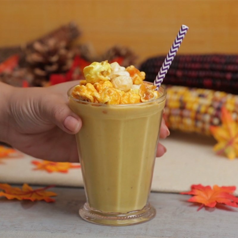 Step 4 Final Product Corn smoothie with banana