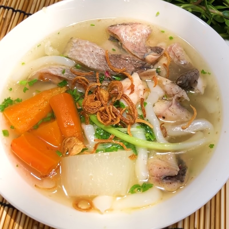 Bước 6 Thành phẩm Bánh canh cá lóc rau củ