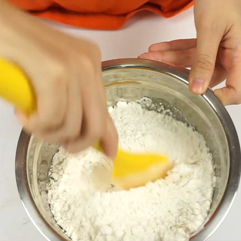 Bước 3 Trộn bột vỏ bánh Bánh trung thu mochi