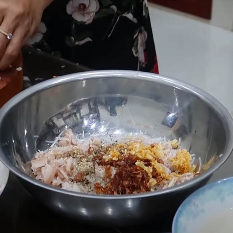 Bước 3 Trộn chả Chả cua biển