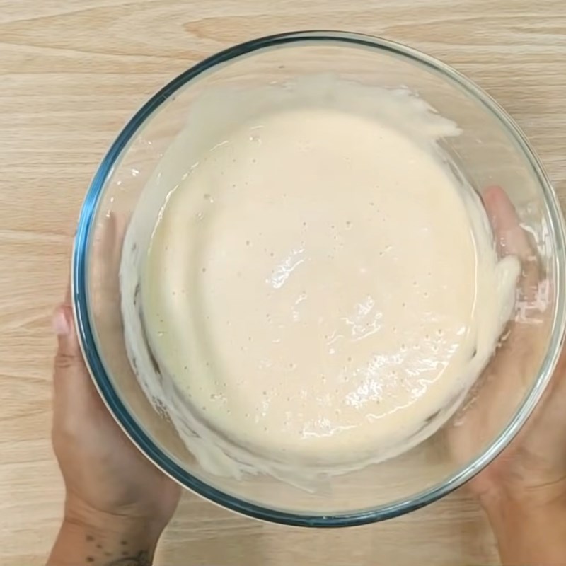 Bước 4 Trộn hỗn hợp bột bánh Bánh pancake không cần bột nở
