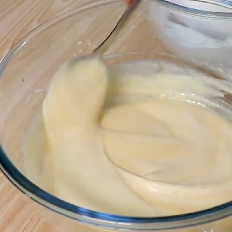 Bước 4 Trộn hỗn hợp bột bánh Bánh pancake không cần bột nở