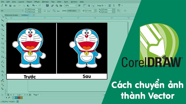 Hướng dẫn thực hành CorelDRAW Vẽ cái ô trong CorelDRAW