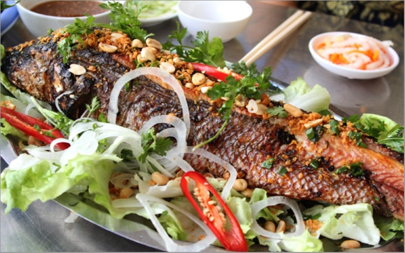 Cá lóc nướng trui