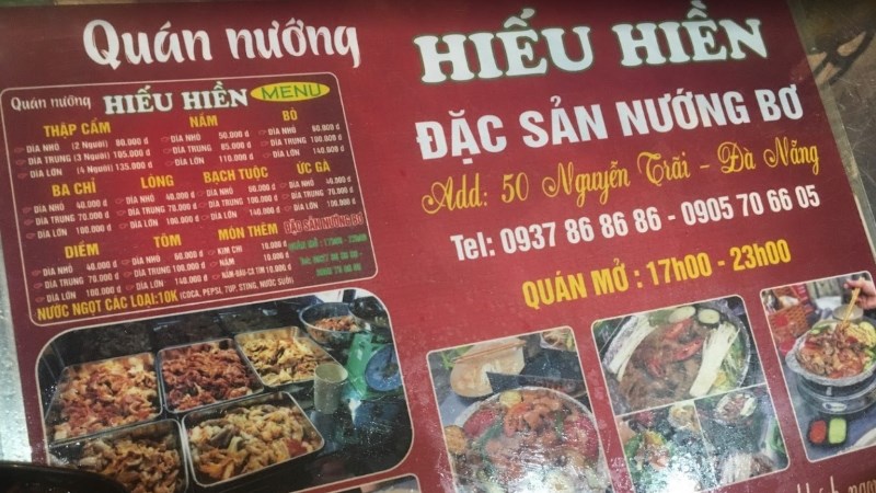 Quán nướng Hiếu Hiền 
