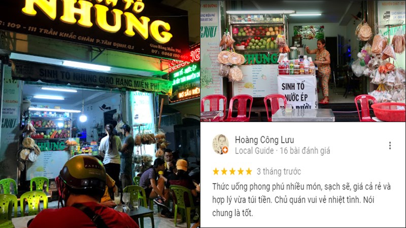 Quán Sinh Tố Nhung