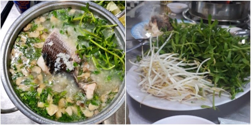 Món ăn tại Quán Cháo Cá Miền Tây 
