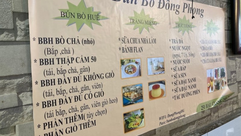 Quán Bún Bò Đông Phong 