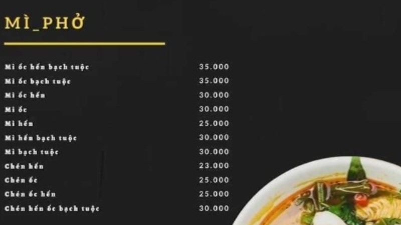 Quán Mì Ốc Hến Dì Lan 