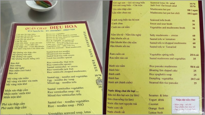 Nhà hàng chay Diệu Hoa