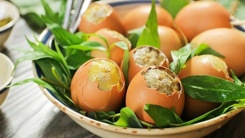 Hột gà nướng