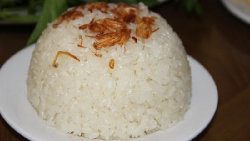 Xôi nếp gà gáy