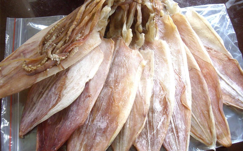 Hải sản khô và mực khô